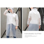 Disposable  PEVA Environment Transparent Raincoat Outdoor Hiking Siamese Raincoat