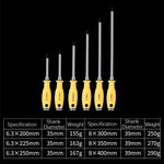 クロムバナジウム鋼 打撃ドライバー、6.3x200mm 4インチ フィリップス、6.3x225mm 5インチ フィリップス、6.3x250mm 6インチ フィリップス、8x300mm 8インチ フィリップス、8x350mm 10インチ フィリップス、8x400mm 12インチ フィリップス