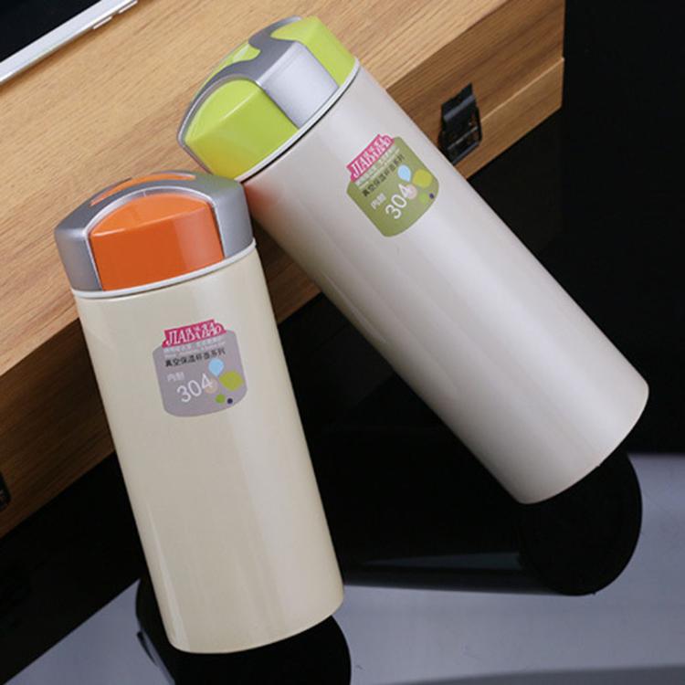 Jiadabao 学生子供用携帯ステンレス二重断熱カップ、300mL ランダムカラー配送、230ml ランダムカラー配送