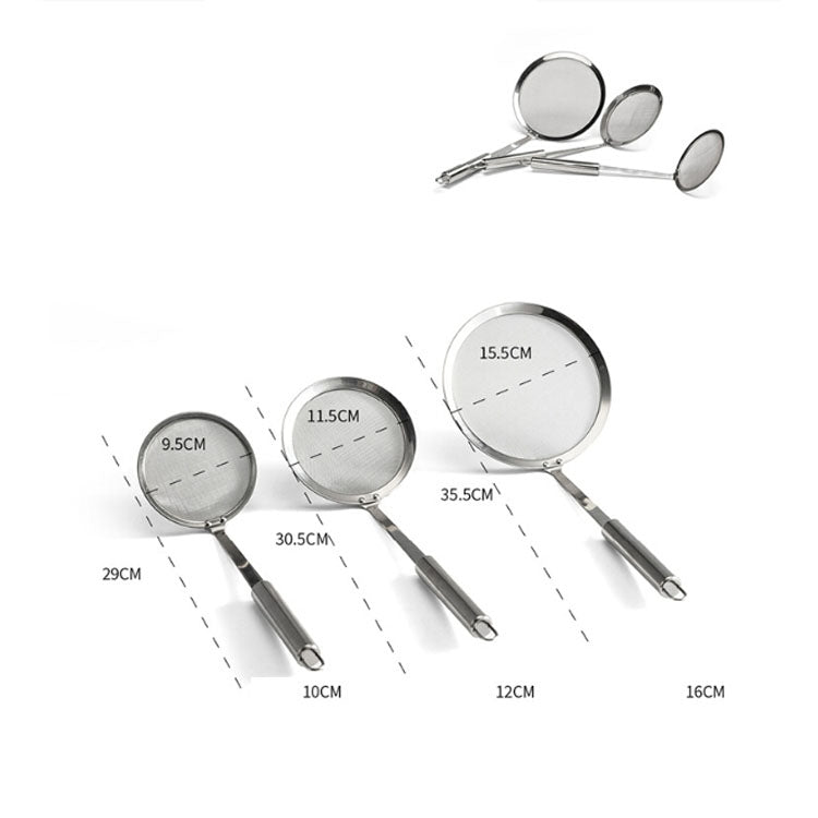 ステンレス果汁豆乳油ケース鍋粉かすフィルター油漏れ防止、10cm、12cm、16cm