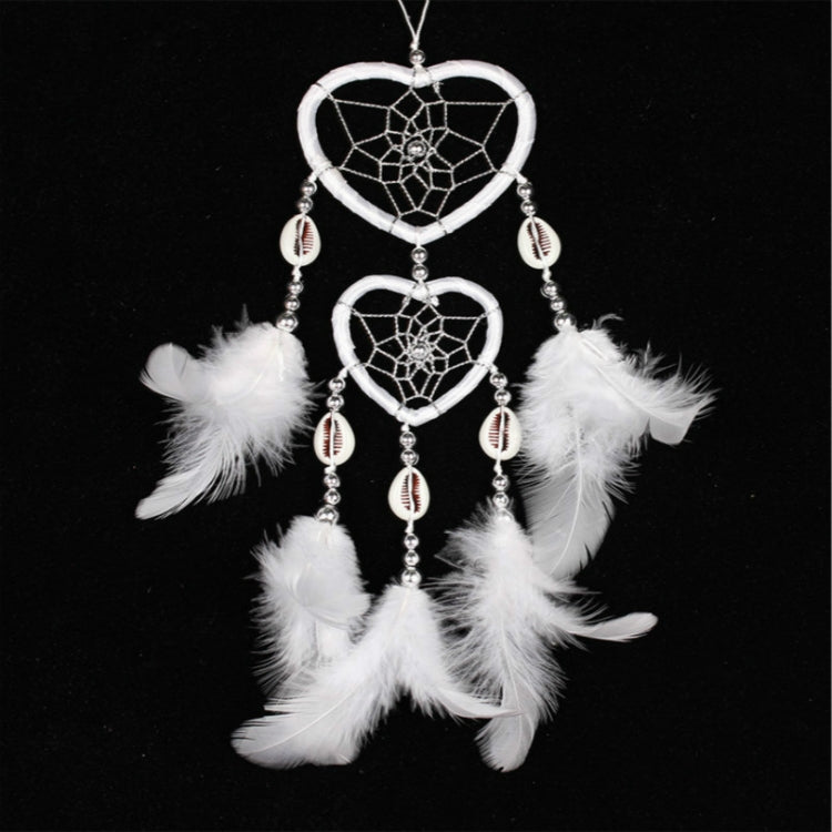 Dreamcatcher Pendant Up And Down Double Ring Peach Heart Dream Catcher