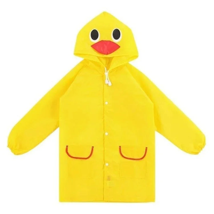 アウトドア用かわいい防水キッズレインコート 動物デザイン、65*55*50