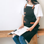 ウォッシュドキャンバスエプロン シェフ カフェショップ BBQ 美容師用エプロン