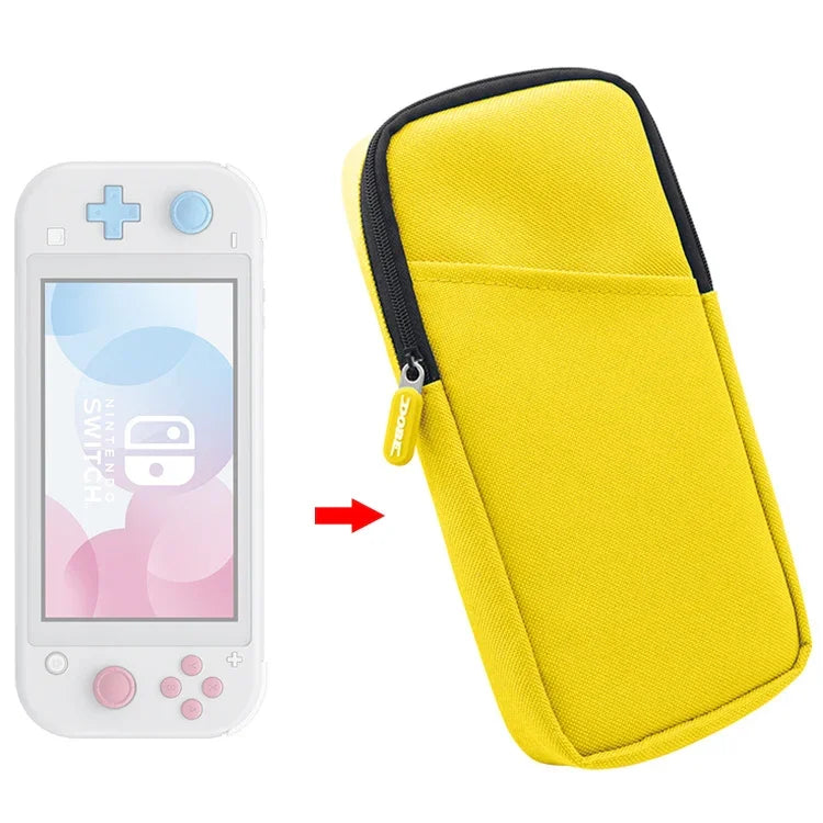 Switch Lite用ミニホスト収納ケース ジッパー付き保護ナイロンソフトクロスバッグ