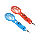 BODE 左右小型ハンドル テニスラケット NSゲームグリップ スポーツゲームハンドル TNS1843 Switch用 テニスラケット（赤と青）