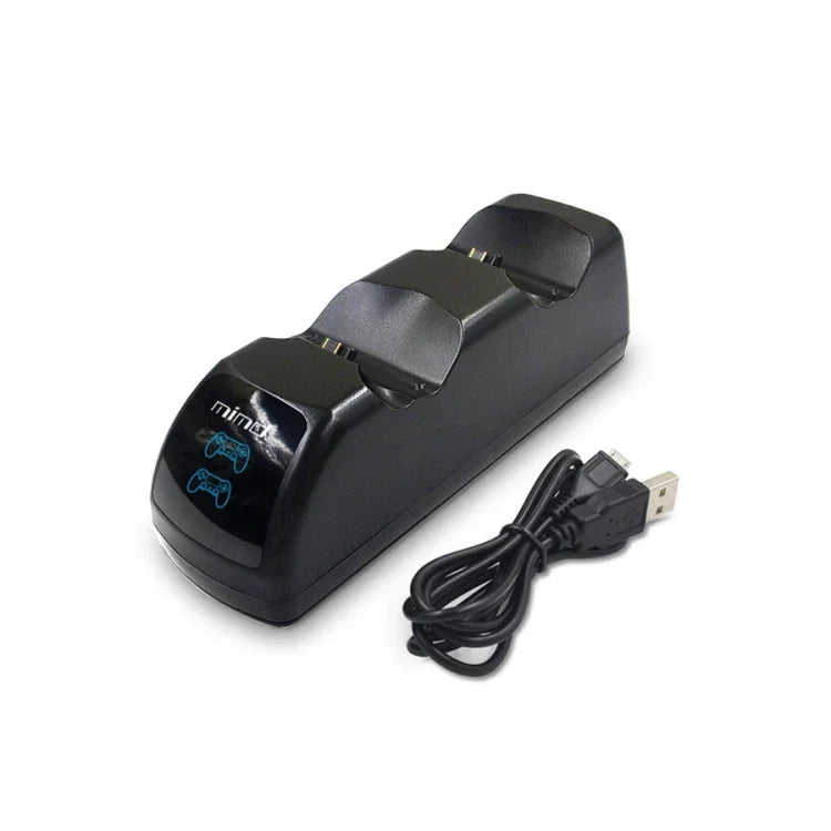 USBデュアル充電ドックステーション LEDインジケーター付き PS4ワイヤレスコントローラー用 SND-401