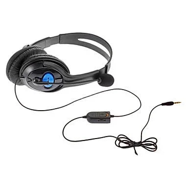 両耳大型ヘッドホン PS4ホスト用インターネットボイスチャットヘッドセット、大型ヘッドホン