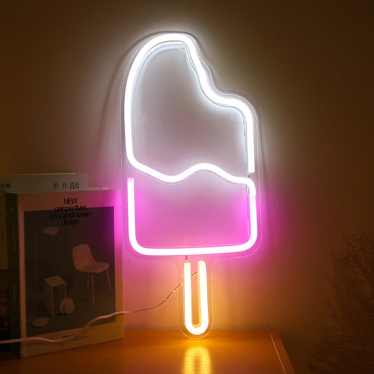 LED アクリル透明バックパネル ネオンライト ホリデー装飾ランプ, サボテン, ラブ, ポプシクル, バナナ