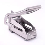 ステンレス製手動フレンチフライスライサーポテトチッパーチップカッターチョッパーメーカー、ポテトカッター2個