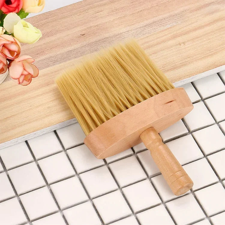 プロ用ソフトネックフェイスダスター ヘアクリーンヘアブラシ サロン用ヘアドレッシングスタイリングツール