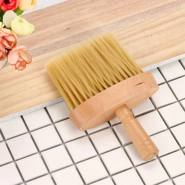プロ用ソフトネックフェイスダスター ヘアクリーンヘアブラシ サロン用ヘアドレッシングスタイリングツール