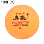 ROYING 10 PCS Professional ABS Table Tennis Training Ball, Diameter: 40mm, White 3Stars, Orange 3Stars