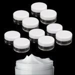 10個セット ミニ5mlグラムテストクリーム、化粧品用プラスチックボトル、5ml