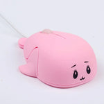 かわいいカートゥーン有線マウス 女の子用 オフィス・家庭用ノートパソコンマウス