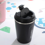 スマートバージョン ダブルステンレス304コーヒーマグ 車用サーモスマグ トラベルサーモカップ, 380ml ホワイト, 380ml ブラック, 380ml グリーン, 380ml ブルー, 380ml ピンク, 510ml ホワイト, 510ml ブラック, 510ml グリーン, 510ml ブルー, 510ml ピンク