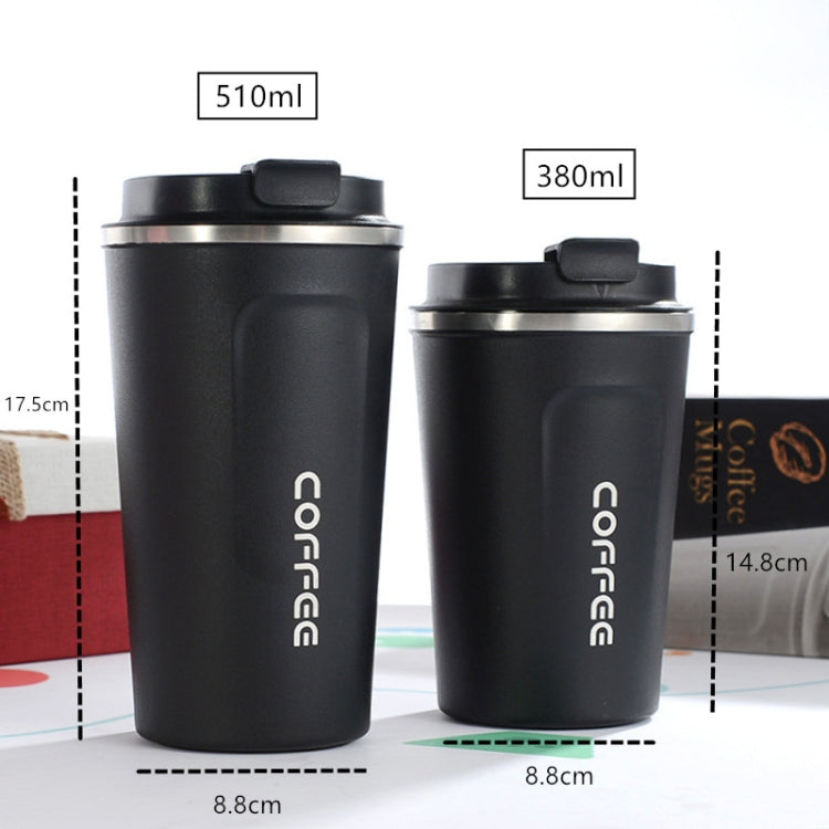 スマートバージョン ダブルステンレス304コーヒーマグ 車用サーモスマグ トラベルサーモカップ, 380ml ホワイト, 380ml ブラック, 380ml グリーン, 380ml ブルー, 380ml ピンク, 510ml ホワイト, 510ml ブラック, 510ml グリーン, 510ml ブルー, 510ml ピンク