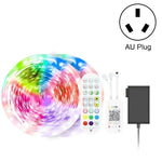 Bluetooth対応スマートミュージック音声制御ライトストリップ 非防水 5050 RGB カラフル雰囲気LEDライトストリップ 24キーリモコン付き、5M 150LED、5M 300LED、10M 300LED、10M 600LED、15M 450LED、15M 270LED、20M 360LED、30M 540LED
