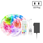 Bluetooth対応スマートミュージック音声制御ライトストリップ 非防水 5050 RGB カラフル雰囲気LEDライトストリップ 24キーリモコン付き、5M 150LED、5M 300LED、10M 300LED、10M 600LED、15M 450LED、15M 270LED、20M 360LED、30M 540LED