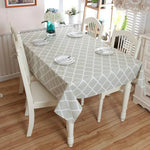 コットンと幾何学的菱形グレー レーステーブルクロス、60x60cm、70x70cm、90x90cm、100x140cm、120x120cm、140x140cm、90x150cm、140x160cm、120x160cm、140x180cm、130x180cm、140x200cm、140x220cm、140x250cm