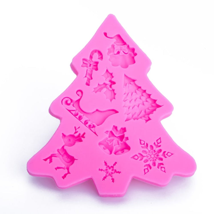 クリスマスツリーフォンダントシリコンモールド ケーキチョコレートビスケット装飾ツール、クリスマスツリー形状