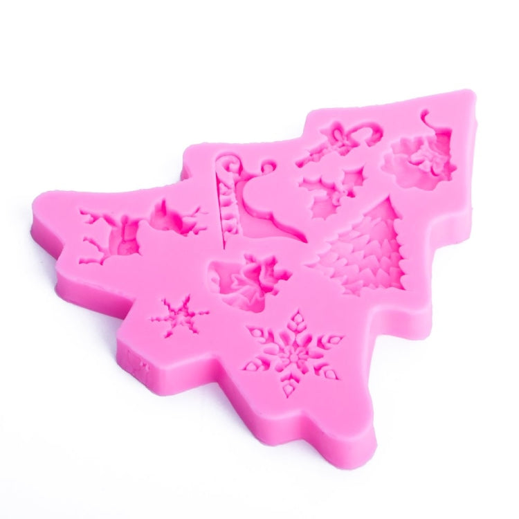 クリスマスツリーフォンダントシリコンモールド ケーキチョコレートビスケット装飾ツール、クリスマスツリー形状