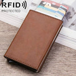 Magnetic RFID Bag Multifunctional Aluminum Automatic Pop-up Credit Card Package