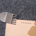 4 in 1 White Steel Diamond Boring Punching Stitching Tool DIY Leather Punch Tool Set, 3mm