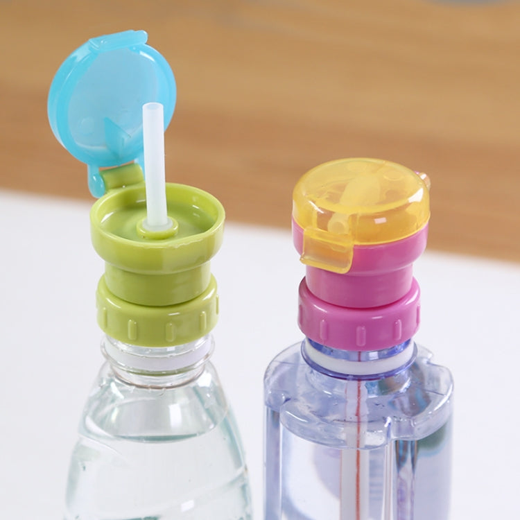 子供用携帯ボトル飲料用あふれ防止つぶれ防止交換用ストローキャップ、グリーン、レッド、ブルー