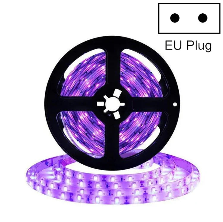 2835 SMD UV 紫色ライトストリップ LEDランプ 装飾ライトストリップ、防水 5m、防水 10m、裸基板 5m、裸基板 10m