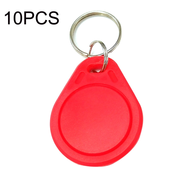 10個セット ICアクセス制御カード エントリーコントロール M1互換 Fudan RFID 13.56MHz キーフォブ キーホルダー タグ キーホルダー、グレー、パープル、レッド、イエロー、ブルー、グリーン、ブラック、オレンジ