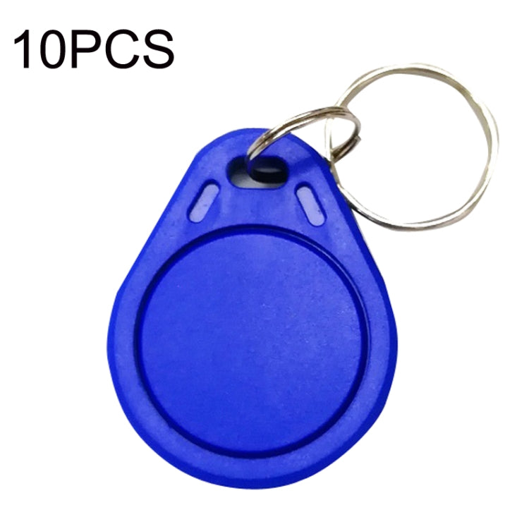 10個セット ICアクセス制御カード エントリーコントロール M1互換 Fudan RFID 13.56MHz キーフォブ キーホルダー タグ キーホルダー、グレー、パープル、レッド、イエロー、ブルー、グリーン、ブラック、オレンジ