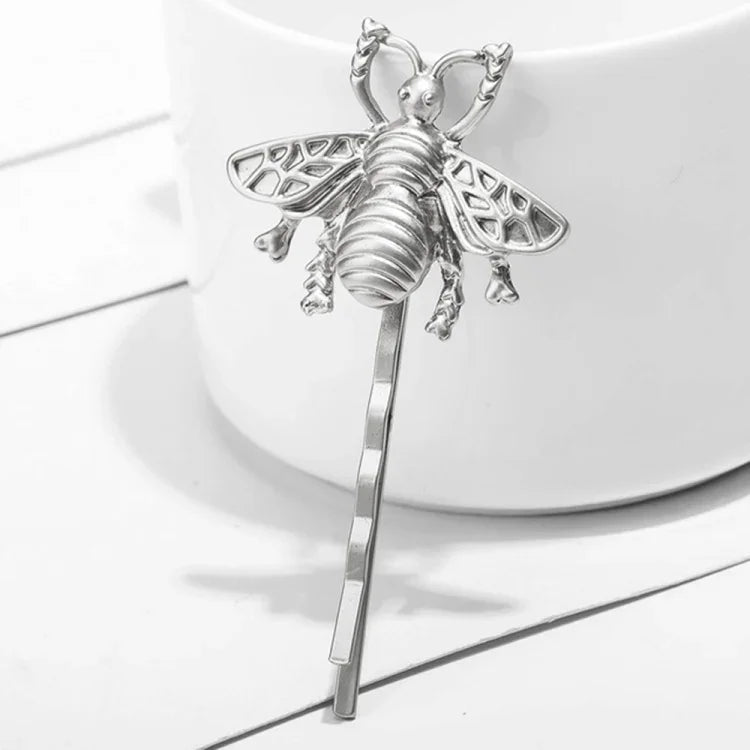 2個セット レトロ ヘアアクセサリー ファッション テンパラメント マットビー ヘアクリップ