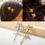 2個セット レトロ ヘアアクセサリー ファッション テンパラメント マットビー ヘアクリップ