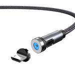 CC56 防塵プラグ 回転式マグネットケーブル、ケーブル長さ：2m、2m Android ヘッド、2m Micro USB、2m Type-C ヘッド、2m 8Pin ヘッド、2m ケーブル+3ヘッド、2m + 8Pin + Type-C/USB-C + Micro USB、2m ケーブル
