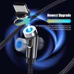 CC56 防塵プラグ 回転式マグネットケーブル、ケーブル長さ：2m、2m Android ヘッド、2m Micro USB、2m Type-C ヘッド、2m 8Pin ヘッド、2m ケーブル+3ヘッド、2m + 8Pin + Type-C/USB-C + Micro USB、2m ケーブル