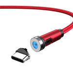 CC56 防塵プラグ 回転式マグネットケーブル、ケーブル長さ：2m、2m Android ヘッド、2m Micro USB、2m Type-C ヘッド、2m 8Pin ヘッド、2m ケーブル+3ヘッド、2m + 8Pin + Type-C/USB-C + Micro USB、2m ケーブル