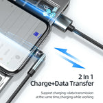 CC57 540度回転式マグネット急速充電データケーブル、1m + 8ピン + Type-C/USB-C + Micro USB + 赤、1m + Type-C/USB-C + Micro USB + 黒、2m + Type-C/USB-C + Micro USB + 赤、2m + Type-C/USB-C + Micro USB + 黒