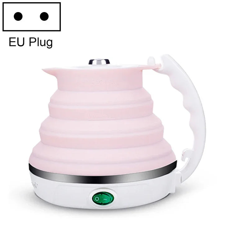 携帯用折りたたみシリコンインテリジェント定温トラベルキャンピング電気ケトル、USプラグ、EUプラグ