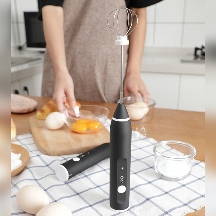 キッチン用電動ハンドミキサー 卵泡立て器 ミルク・コーヒーミキサー ステンレス製ミニハンドルミキサー