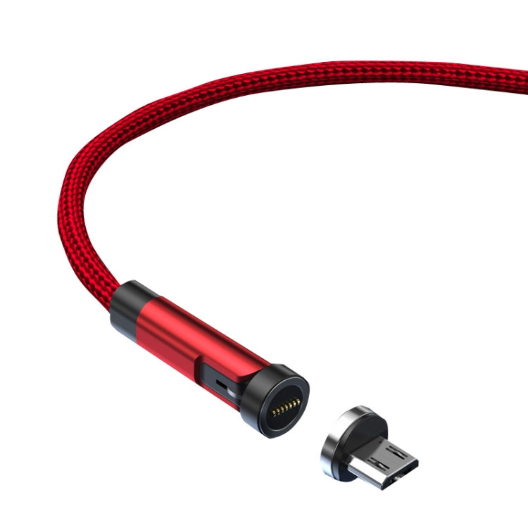 CC57 540度回転磁気高速充電データケーブル、1m + Micro USB + 赤、2m + Micro USB + 赤、1m + Micro USB + 黒、2m + Micro USB + 黒