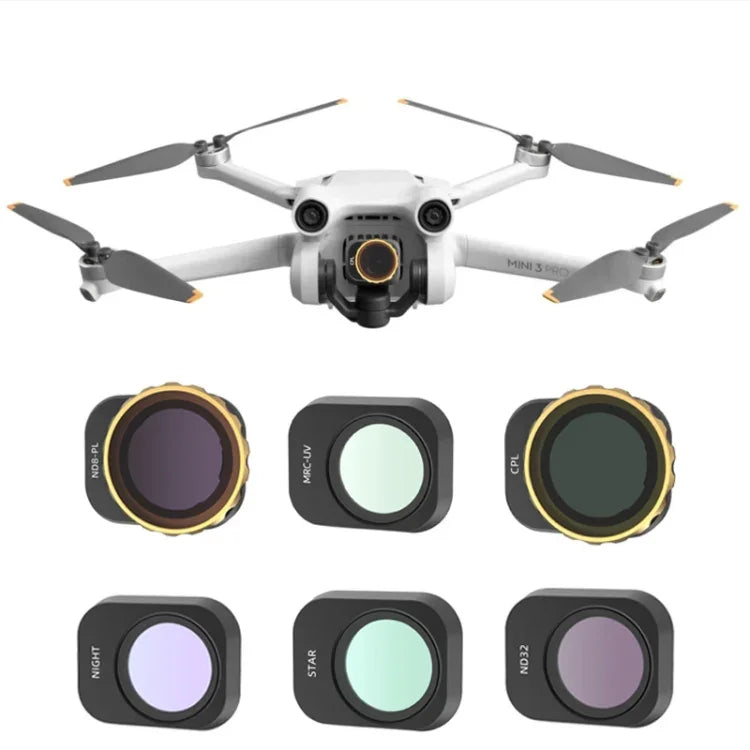 JSR ミニ 3 Pro カメラフィルター用、3 イン 1 CPL+ND8+ND16、4 イン 1 スター+CPL+ND8+ND16、4 イン 1 ND8+ND16+ND32+ND64、4 イン 1 ND8-PL+ND16-PL+ND32-PL+ND64-PL、6 イン 1 UV+CPL+ND8+ND16+ND32+ND64