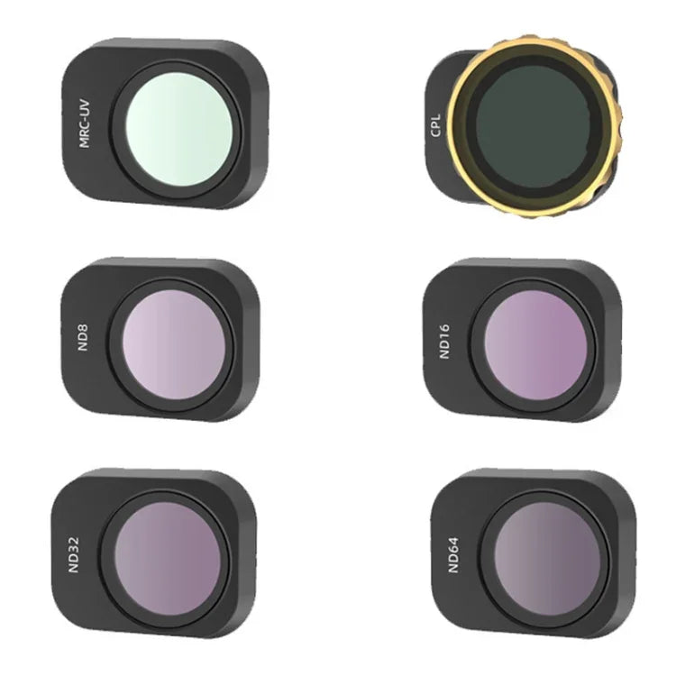 JSR ミニ 3 Pro カメラフィルター用、3 イン 1 CPL+ND8+ND16、4 イン 1 スター+CPL+ND8+ND16、4 イン 1 ND8+ND16+ND32+ND64、4 イン 1 ND8-PL+ND16-PL+ND32-PL+ND64-PL、6 イン 1 UV+CPL+ND8+ND16+ND32+ND64
