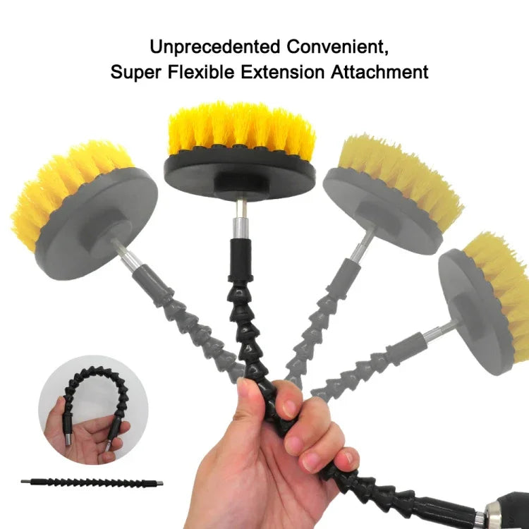 19 イン 1 家庭用 ナイロン 六角形 電動ドリル ブラシパッド スコーリング サンディング ディスクパッド キット、19 イン 1