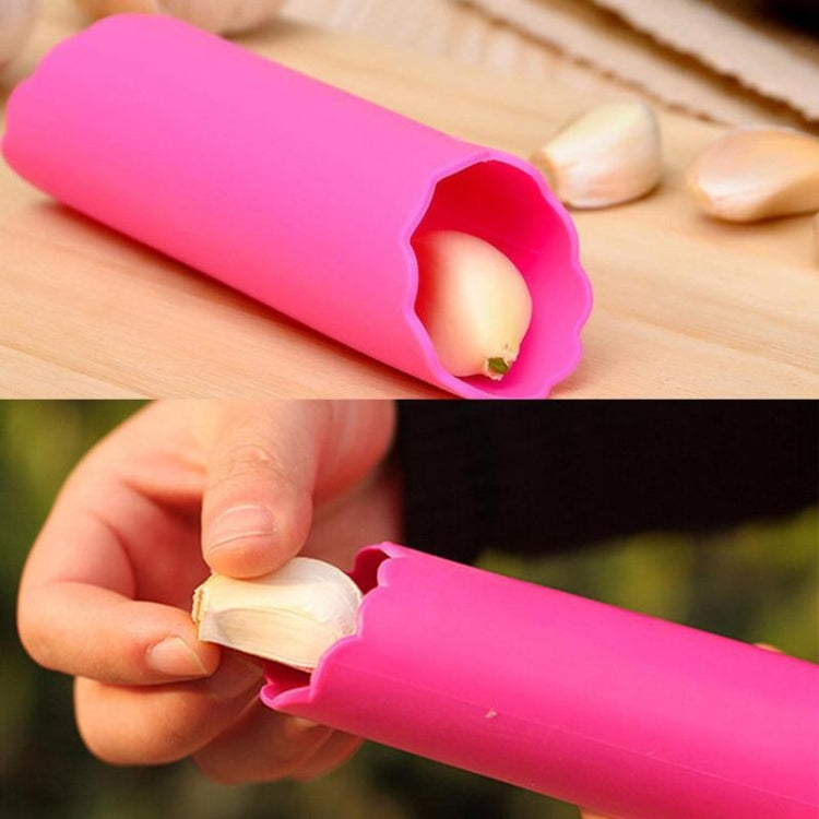 2個セット キッチン用ニンニクプレス ニンニクピーラー 手を傷つけないシリコン製ニンニクピーラー グリーン、レッド、ブルー