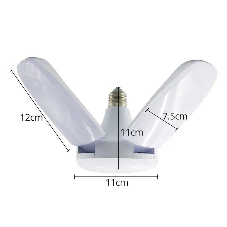 60W 5枚羽 235LED SMD 2835 折りたたみ式家庭用電球, AC 120-265V, E27 冷白色, B22 冷白色