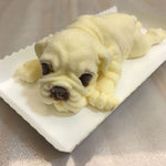 2個セット 4インチ シャーペイ犬ムースケーキ シリコンモールド 3D立体アイスクリームモールド 汚れた犬チョコレートモールド、シャーペイ犬形