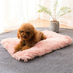 秋冬用暖かいユニバーサルスクエアペット猫・犬用プラッシュパッド, S, XL, L