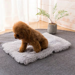 秋冬用暖かいユニバーサルスクエアペット猫・犬用プラッシュパッド, S, XL, L