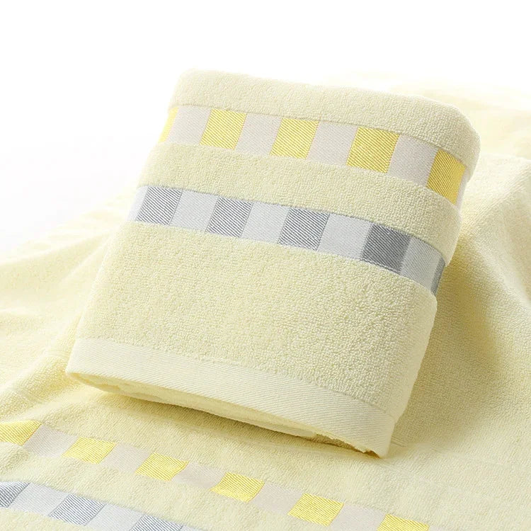 コットン無地スクエアバスタオル 自然環境保護 刺繍入りバスタオル 家庭用タオル