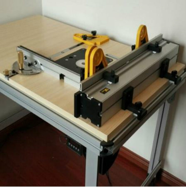 木工用プッシャースライドルーラー 木工用テーブルソー測定ツール、シングルテノン、アルミハンドル、銅ハンドル、アルミハンドル＋テノン、アルミハンドル＋テノン＋リミット、銅ハンドル＋テノン＋リミット、アルミハンドル＋450mm＋リミット